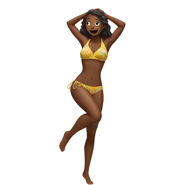 Woman in Bikini dancing emoji