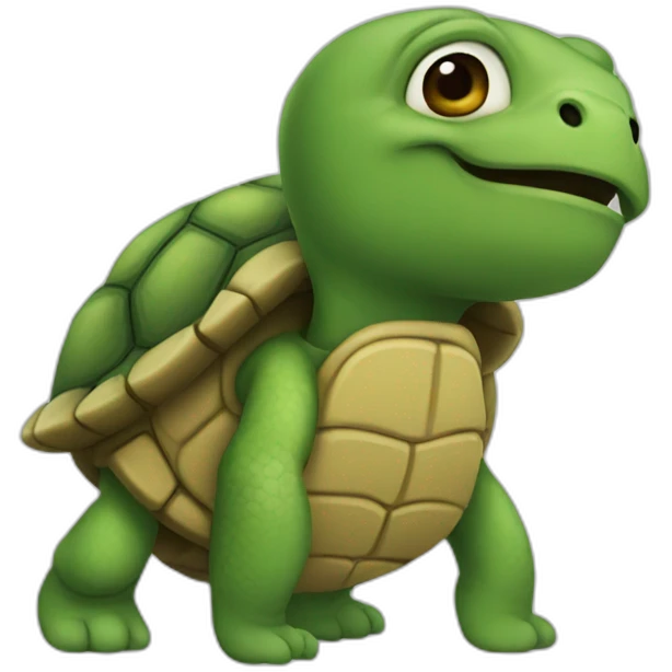 a turtle man emoji