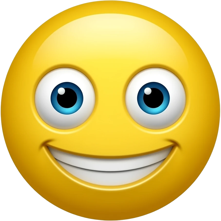 Yellow emoji mischievous emoji