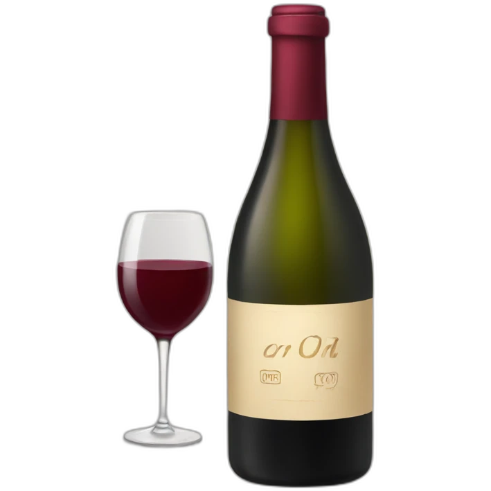 bottle of wine emoji