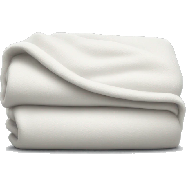 White blanket folded  emoji