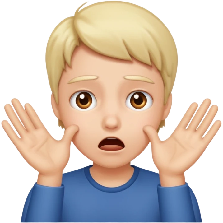 Shocked face slapping cheek  emoji