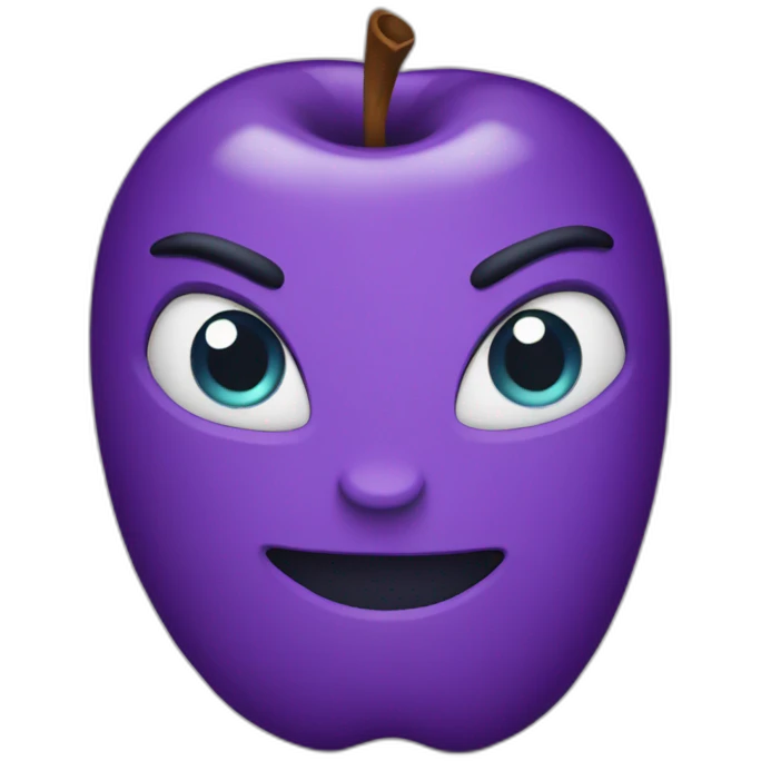 The purple apple emoji