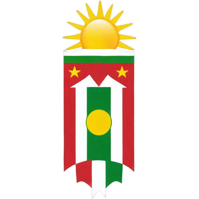 Kurdistan flag emoji emoji