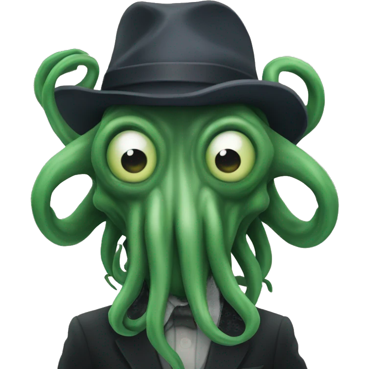Cthulhu behind camera emoji