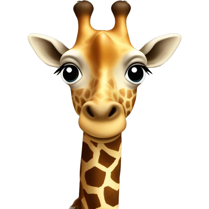 Giraffe avec des cœurs  emoji