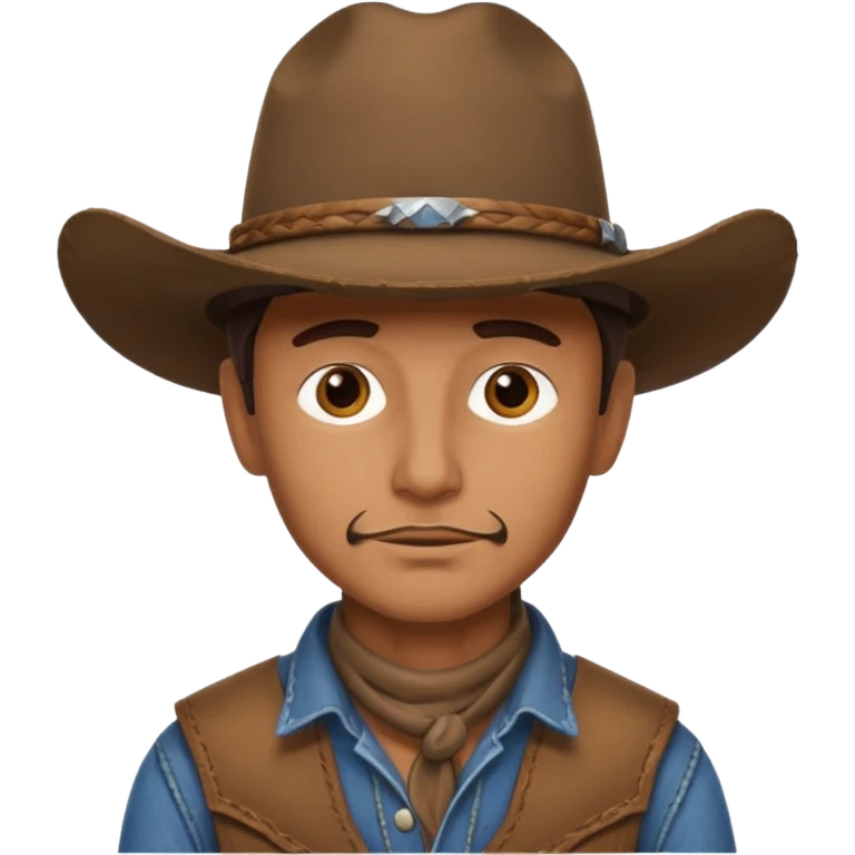 Man cowboy head emoji
