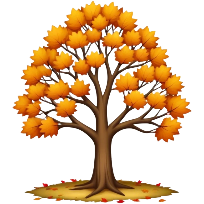 Autumn tree with no leaves emoji