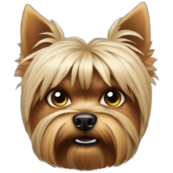 yorkshire terrier angry emoji