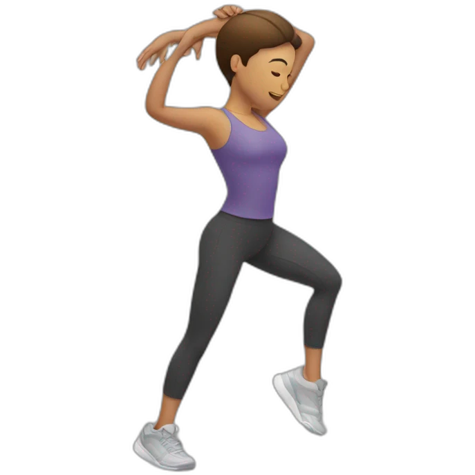 stretching emoji