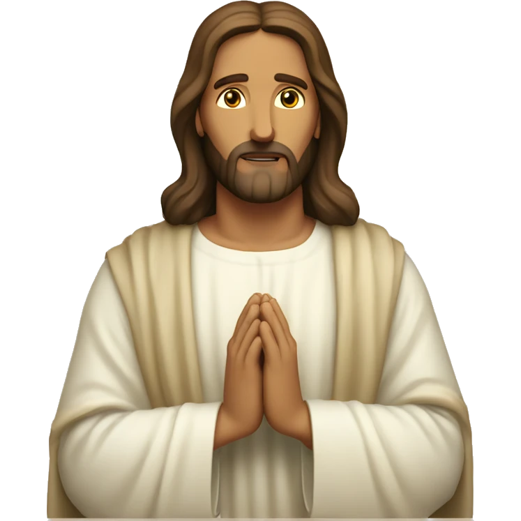 jesus christ pray emoji