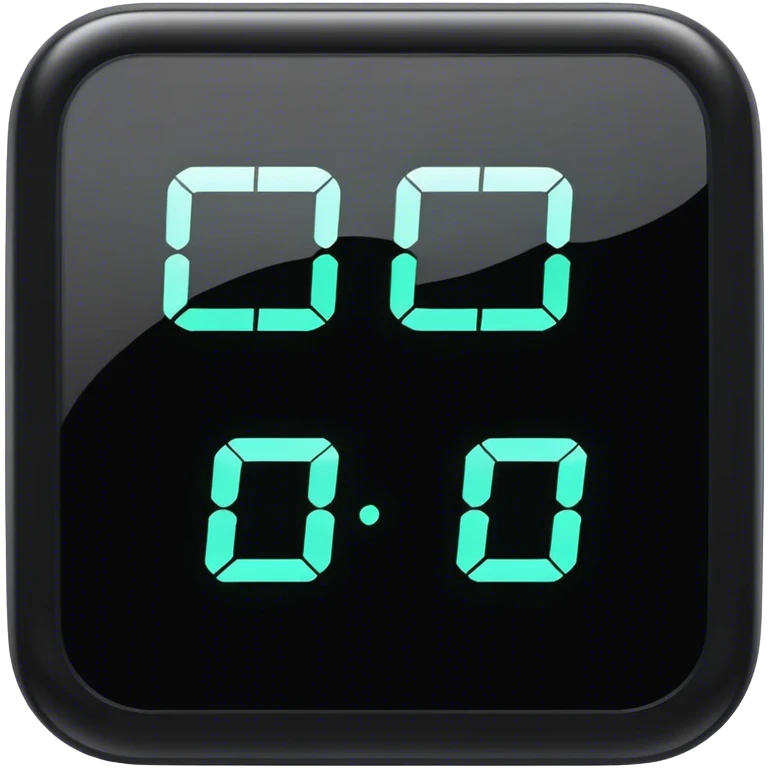  7:42 on a digital clock emoji
