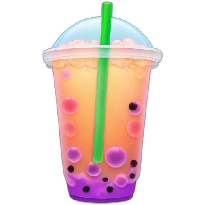 neon bubble tea emoji