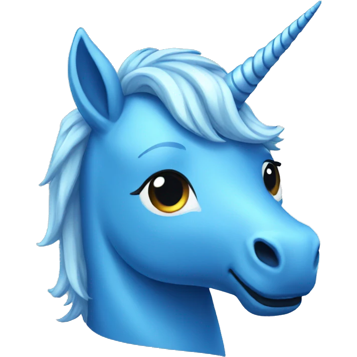 blue unicorn emoji