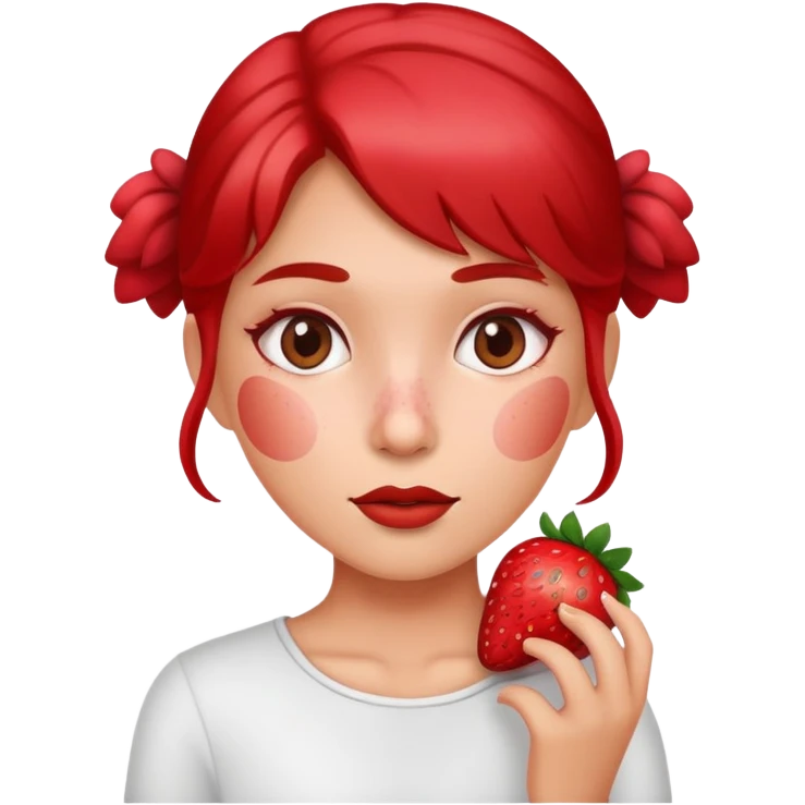 دختر توت فرنگی emoji