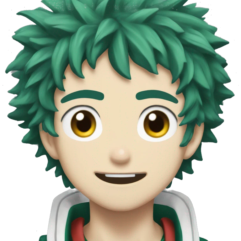 Create an emoji of izuku midoryia from my hero academia  emoji