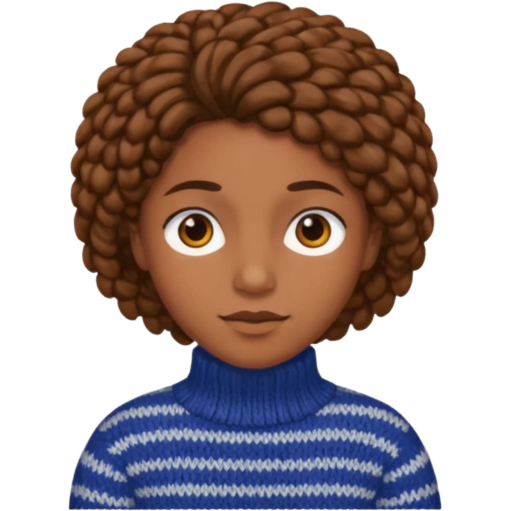 Knitted hair  emoji