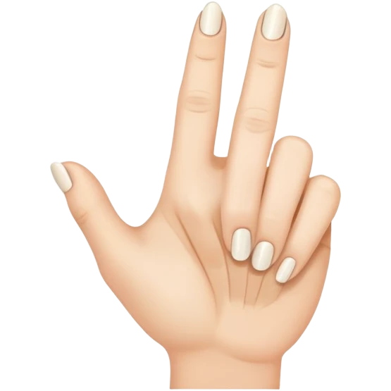 A hand with the ring finger down emoji