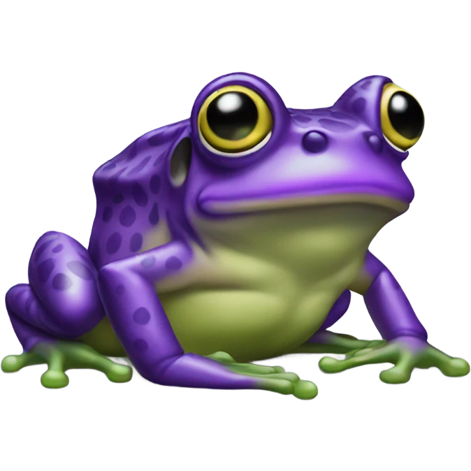 Purple girl Horn Frog emoji
