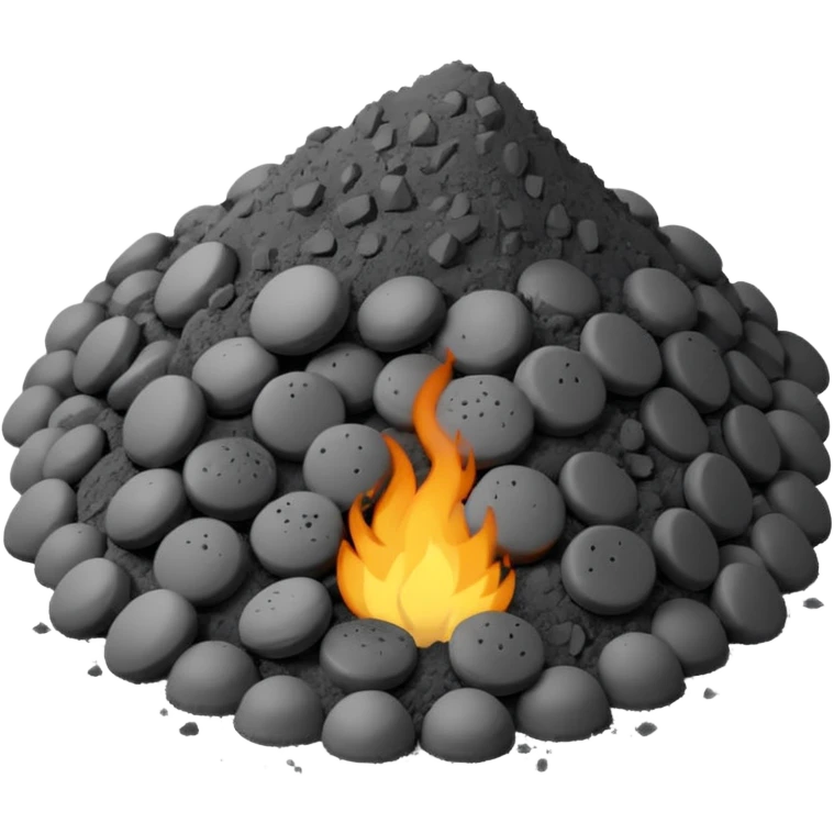 a pile of ashes emoji