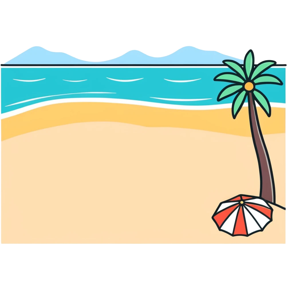 beach lifeguard tower with red flag emoji