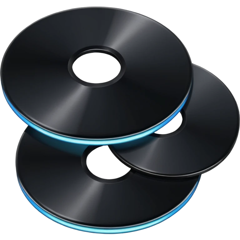 two black computer disk emoji