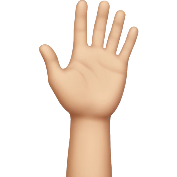 Sprinkling hand emoji