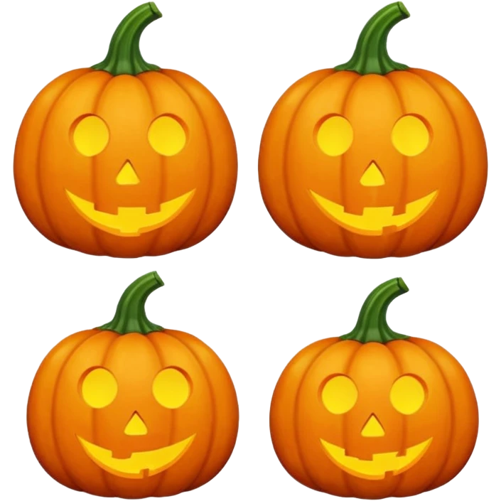 pumpkin that is not a jack o lattern emoji