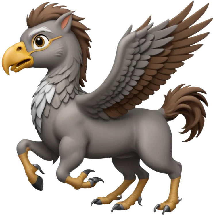 harry potter riding buckbeak emoji