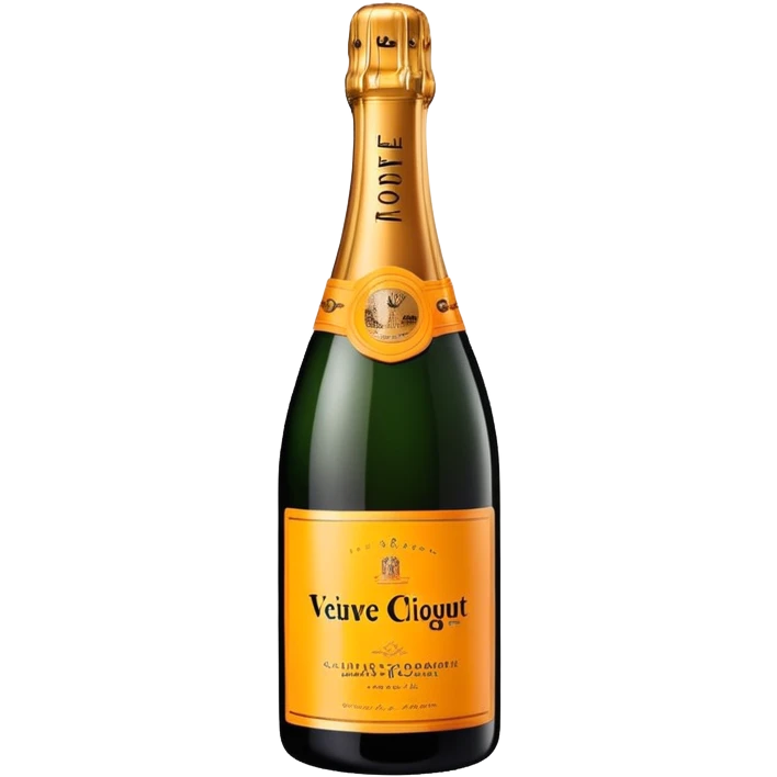 Veuve Clicquot champagne bottle emoji
