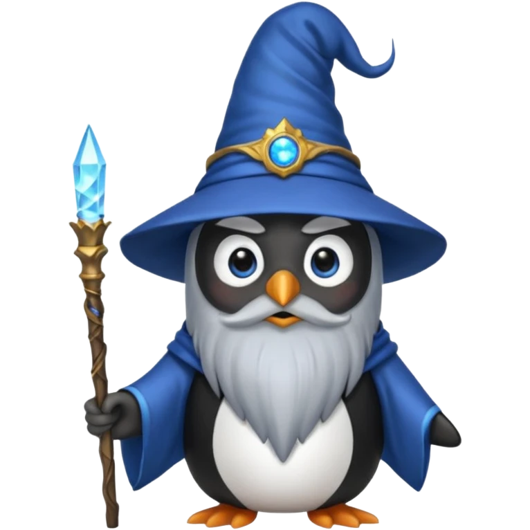 Penguin Wizard emoji