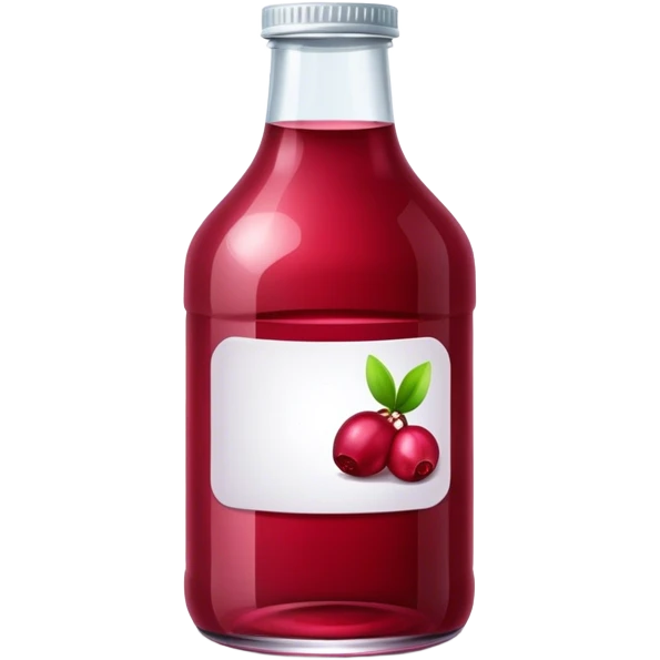 Bottle cranberry juice emoji
