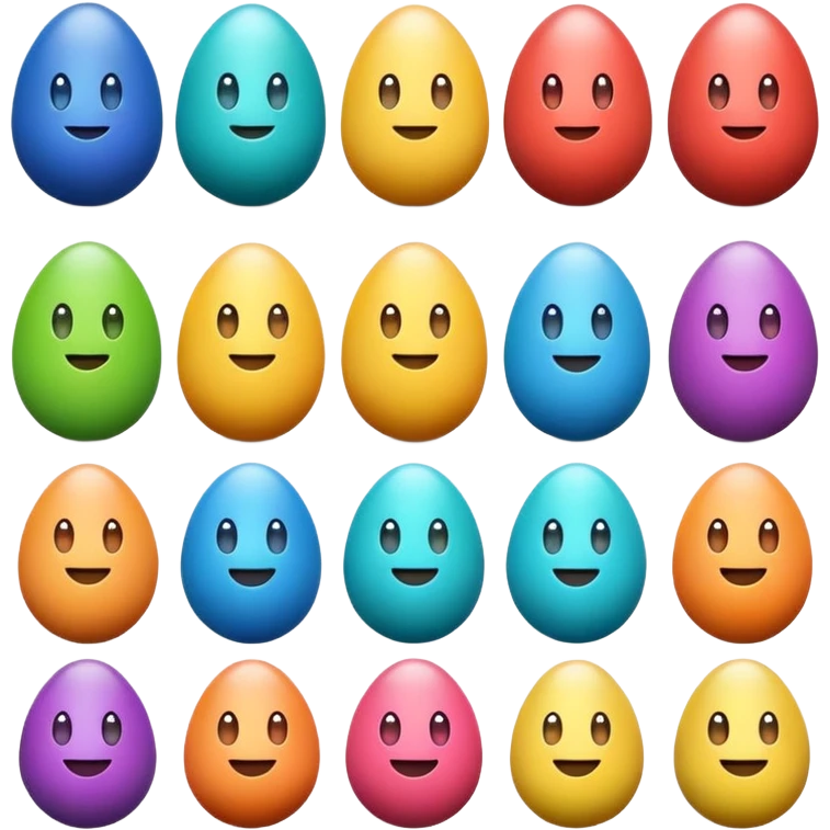 rainbow egg emoji icons emoji