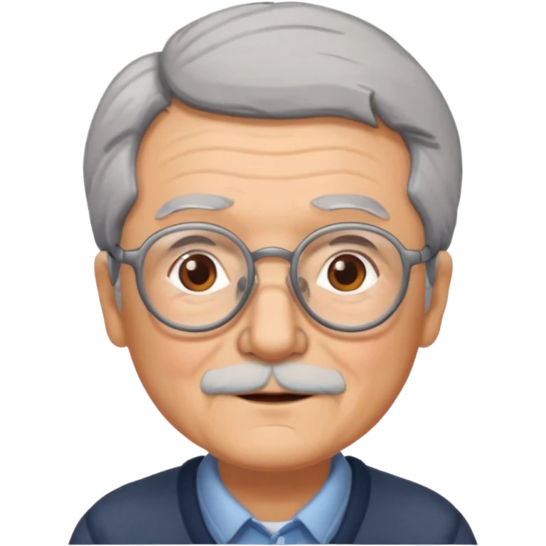 grandparents with glasses and gray hair, grizzle emoji