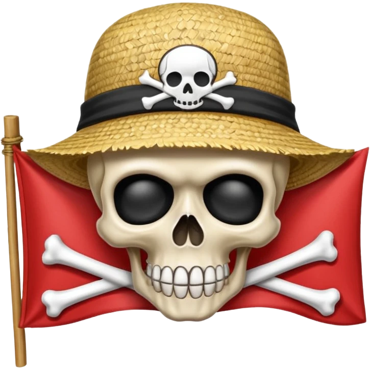 Can u create a emoji thats the straw hats flag of one piece in style of anime emoji
