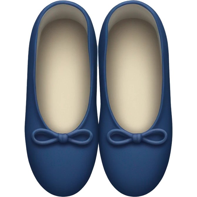 Navy blue ballet slippers  emoji