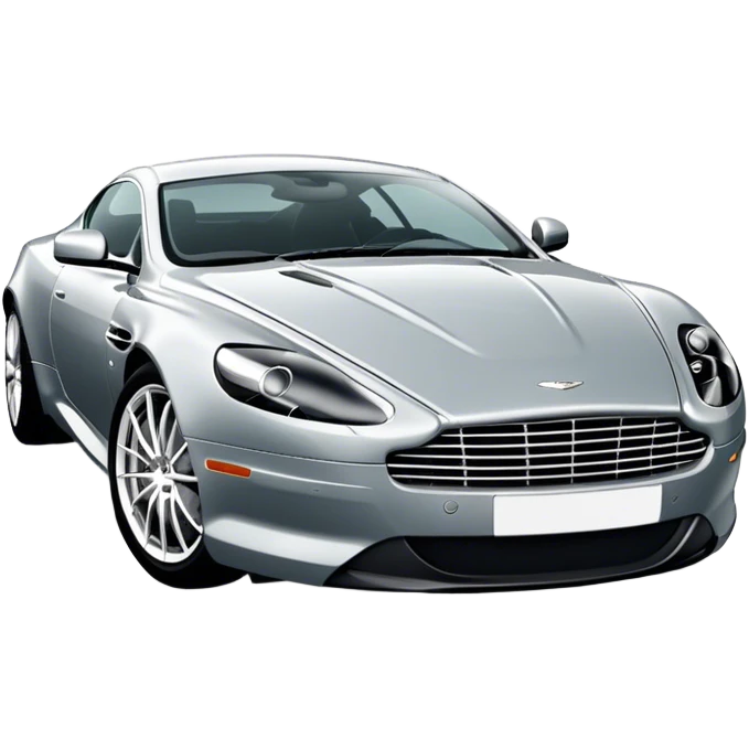 Aston Martin DB9 - Aston Martin (Model Year: 2016) (Iconic colour: Silver) emoji