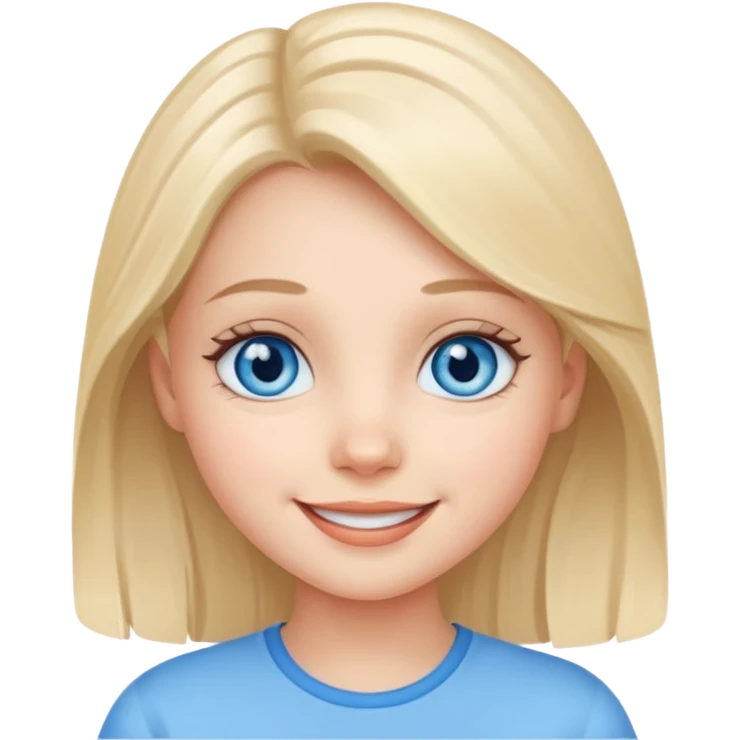 An bloude girl very cure emoji