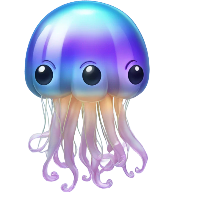 Metallic jellyfish emoji