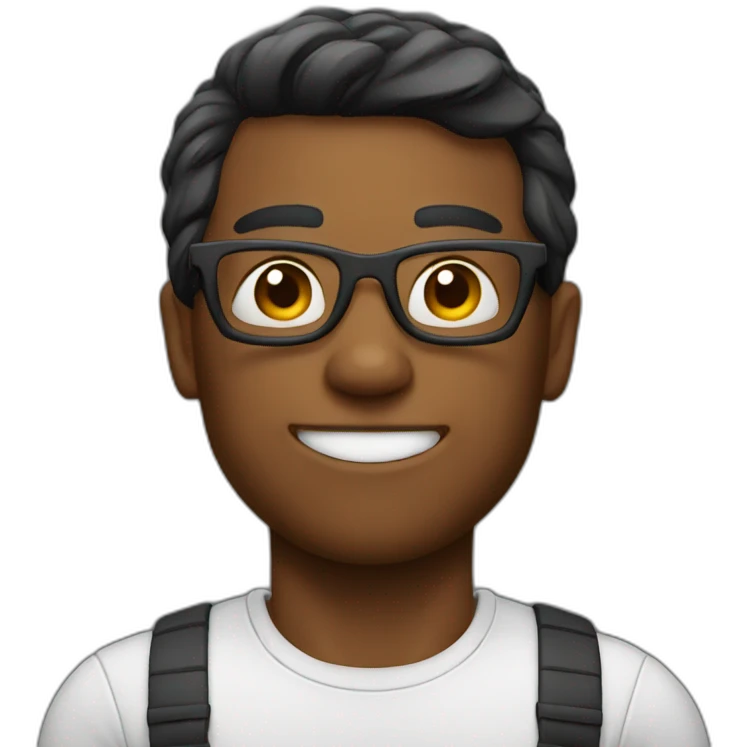 nerd with muscles emoji