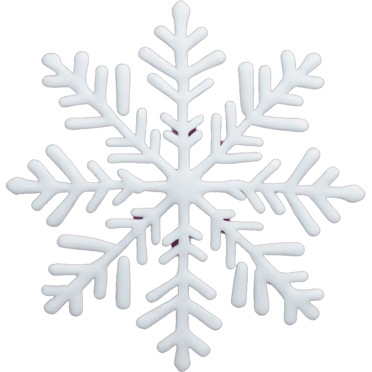 snowflake burgundy emoji