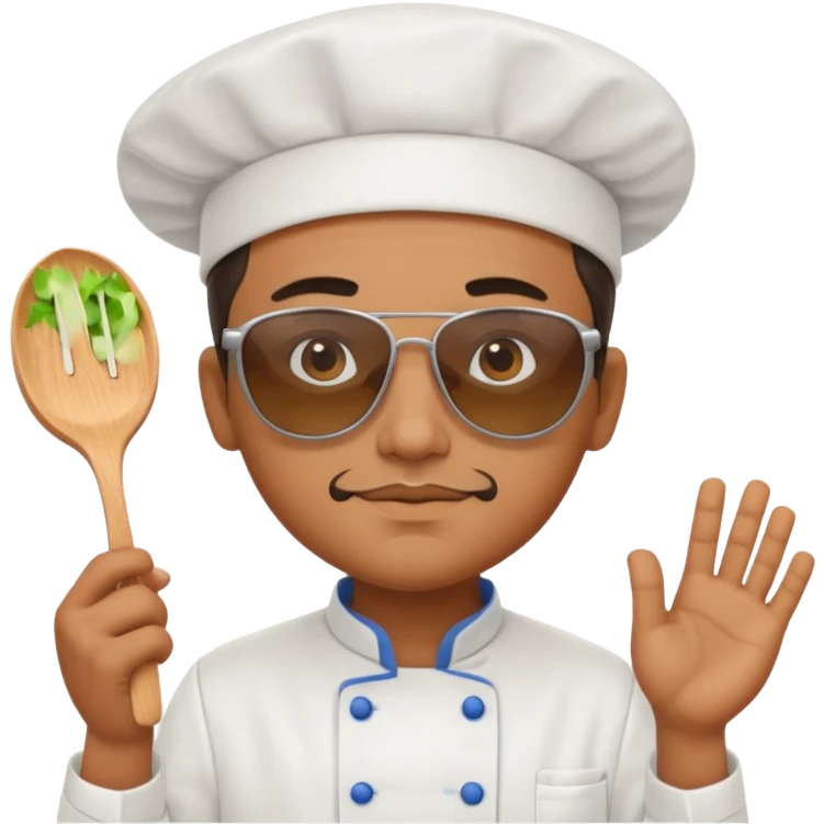 Chef with sunglasses emoji