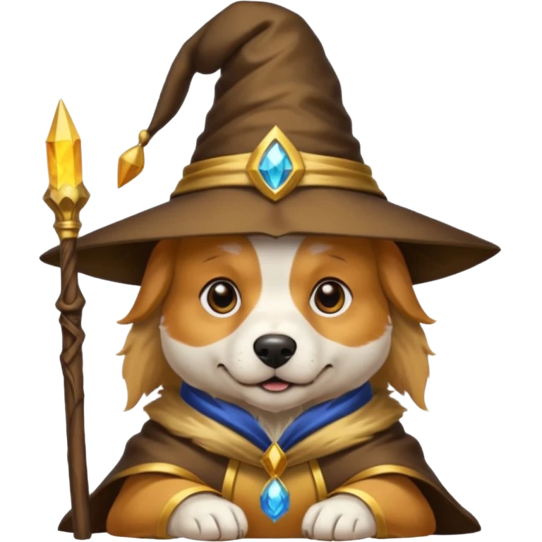 Dog wizard emoji