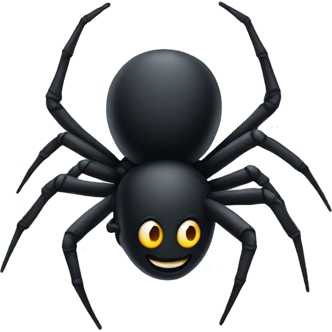 Black spider  emoji