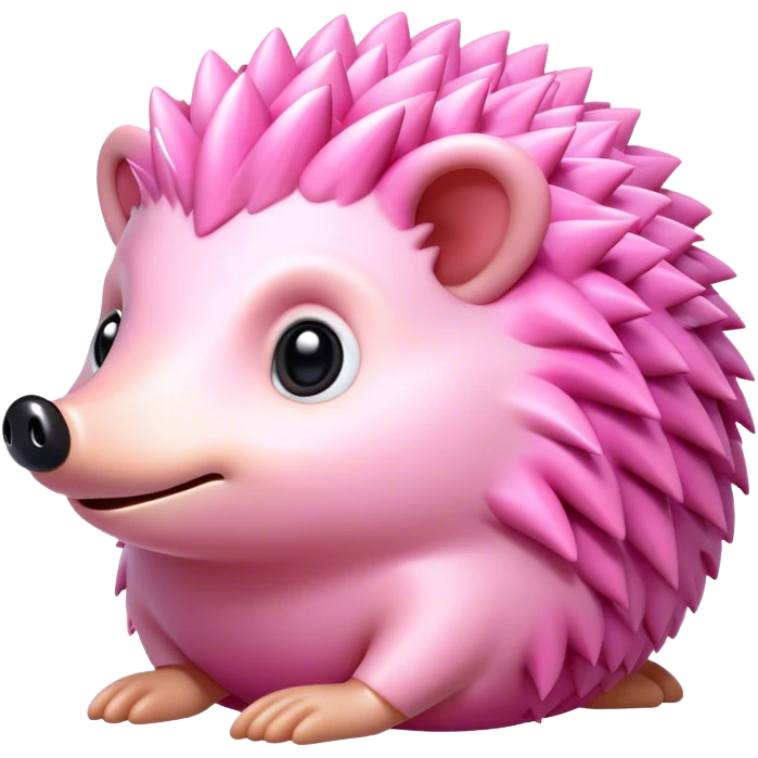 Pink hedgehog  emoji