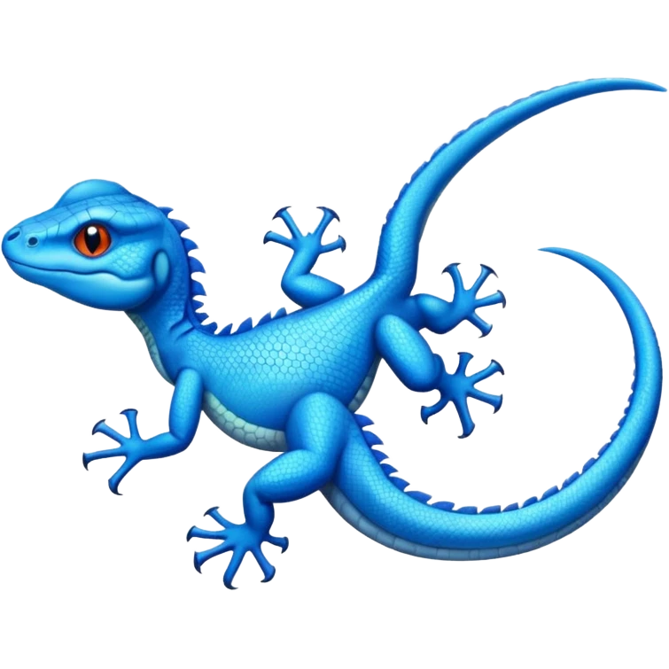 Blue lizard emoji