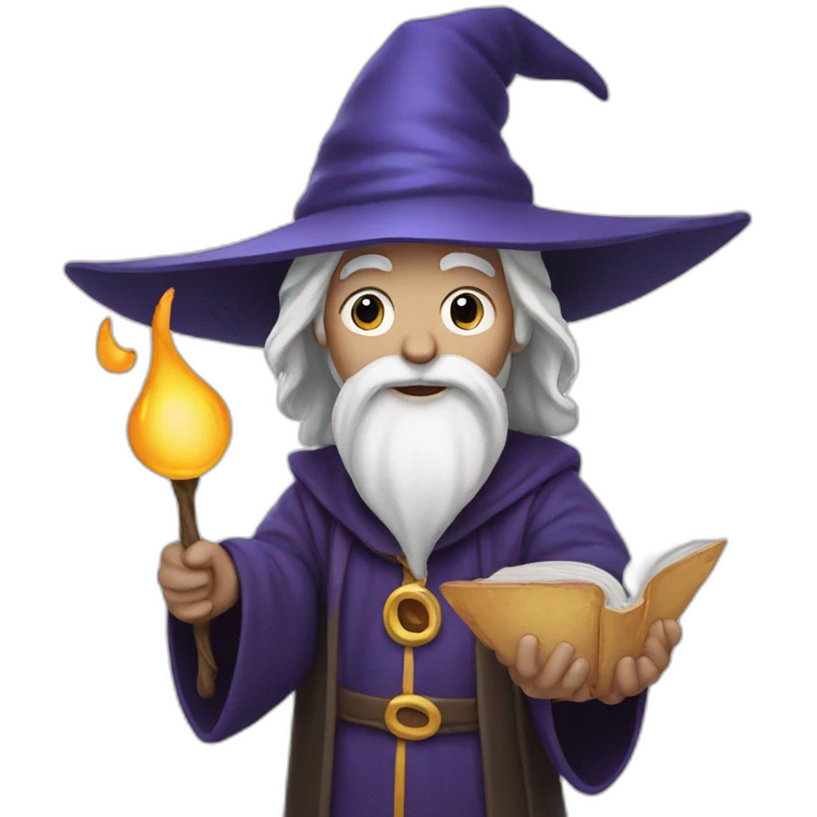 wizard holding instagram logo in his hand emoji