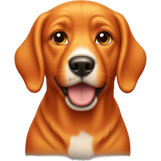 Orange dog emoji