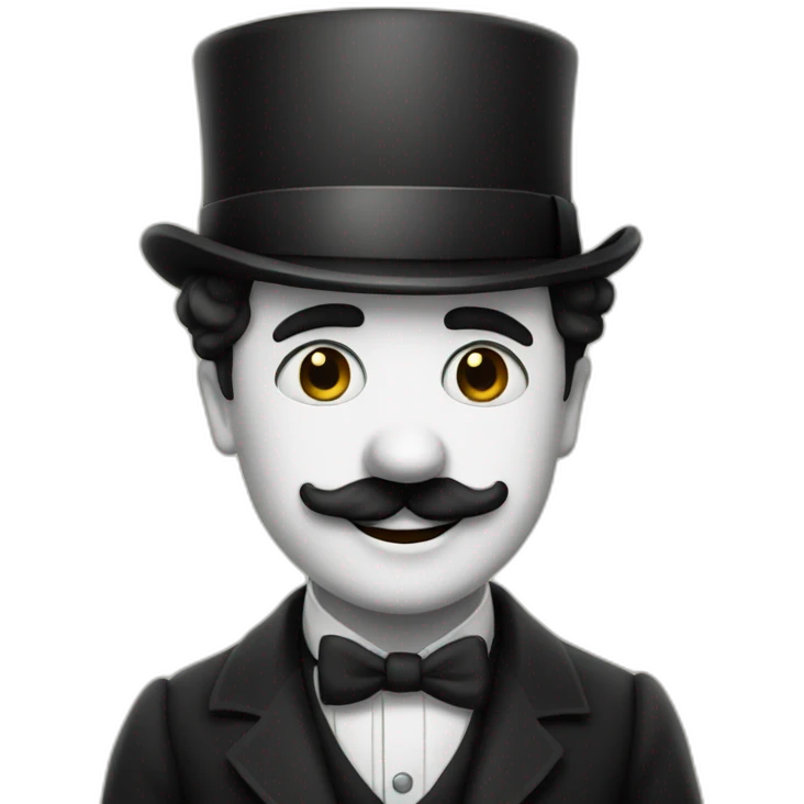 cute charles chaplin emoji