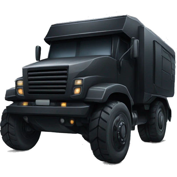 Black cyber truck emoji